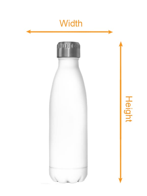 Stainless Steel Bottle 17oz size chart imperial