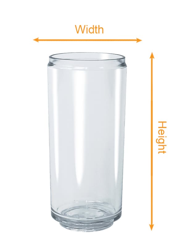 Tritan Can Cup 16oz | WonkyWare size chart imperial