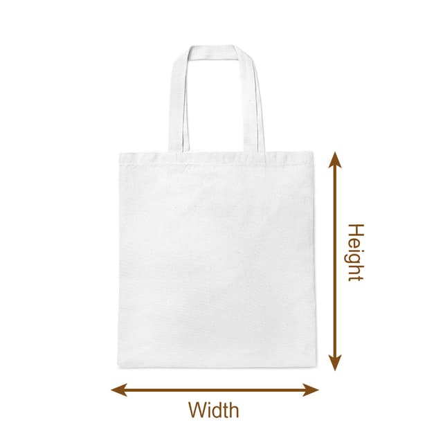 Tote Bag size chart imperial