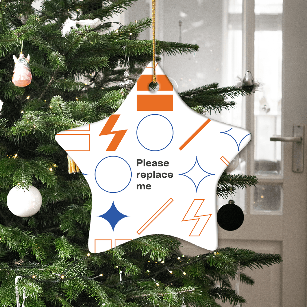 Ceramic Ornament - Star (US)