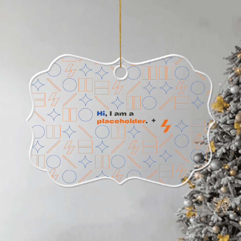Acrylic Ornament - Medallion (US)