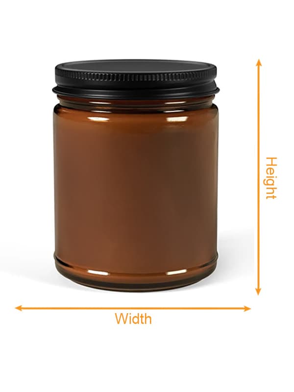 Scented Soy Wax Candle (EU) size chart imperial