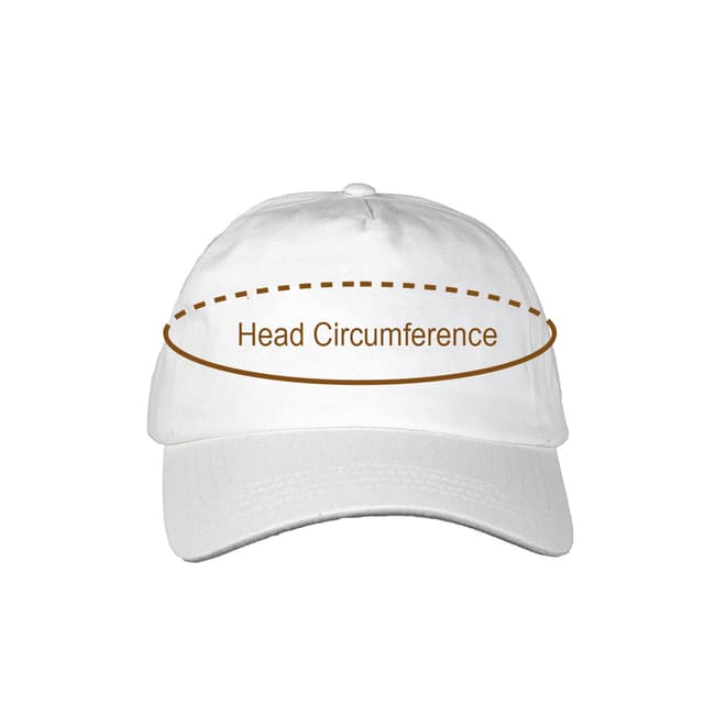 Dad Cap (UK) size chart imperial