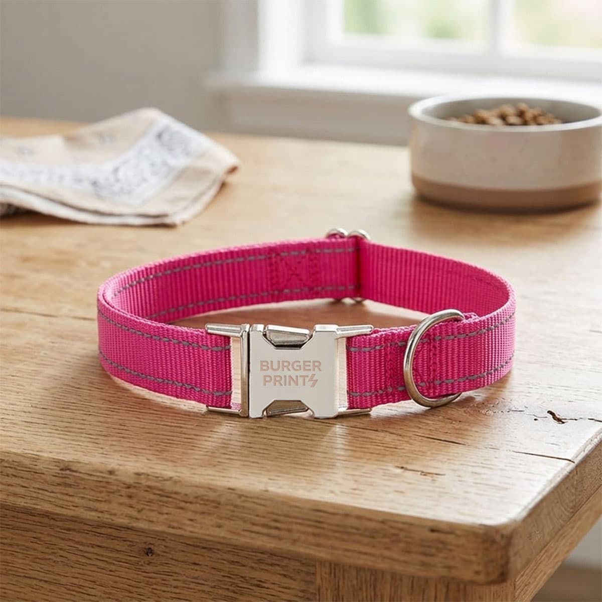 Engraved Metal Buckle Pet Collar (US Label) image 1
