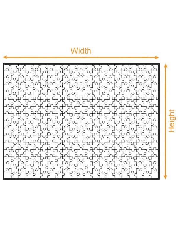 Jigsaw Puzzle - Landscape (US) size chart imperial
