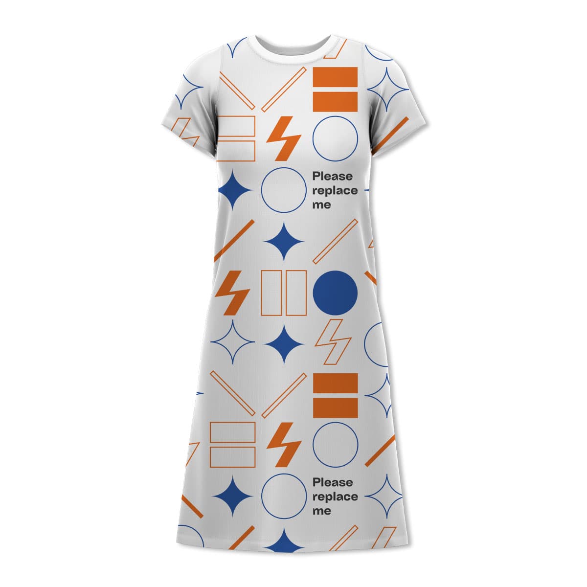 AOP Short Sleeve Tunic Dress (US Label)