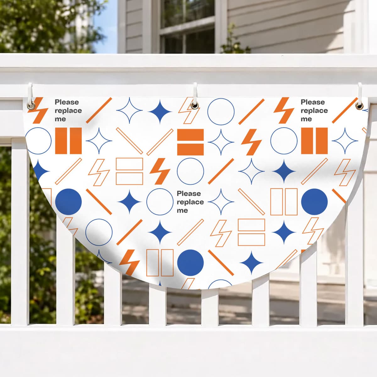 Semi-Circle Fence Flag (US)