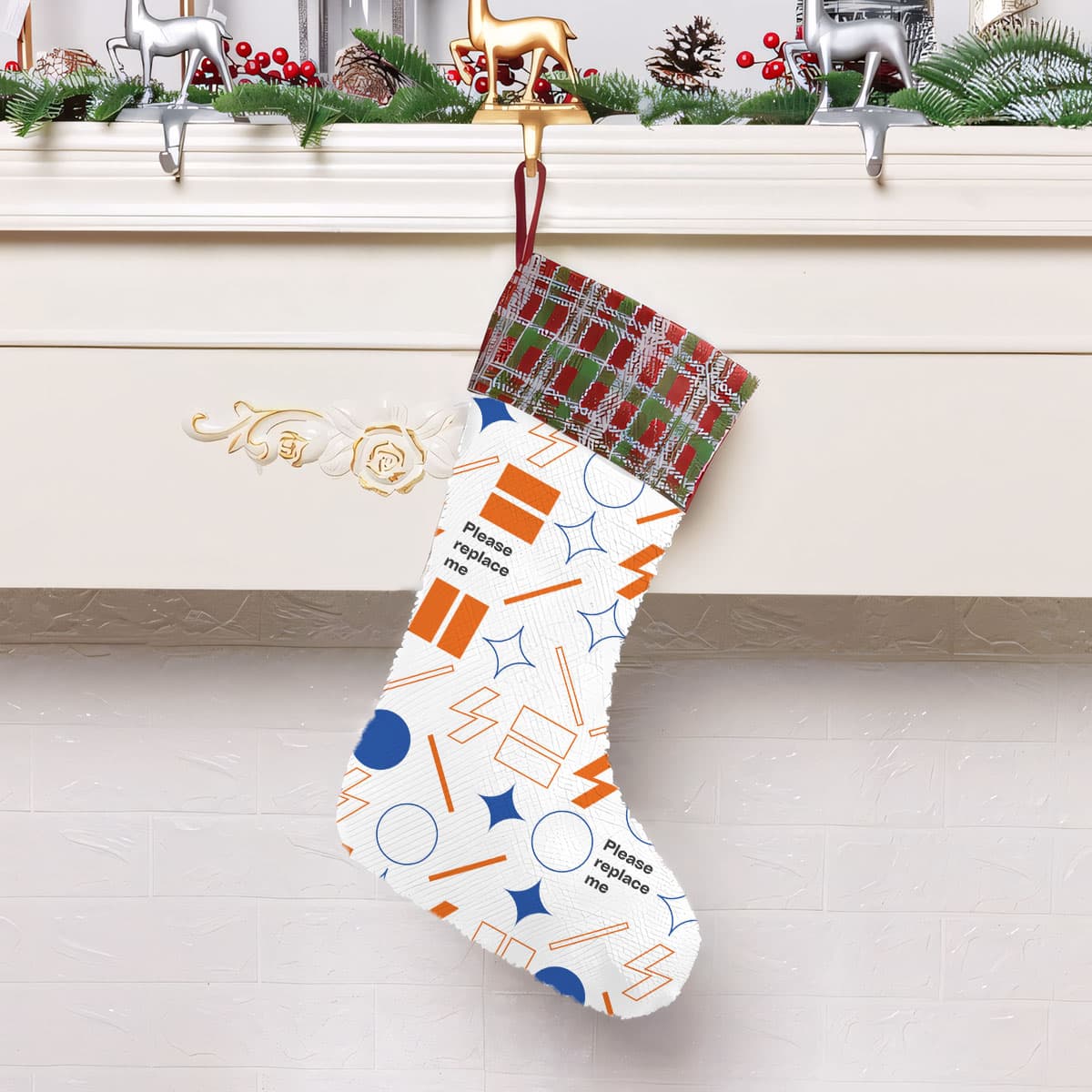 Sequin Christmas Stocking (US)