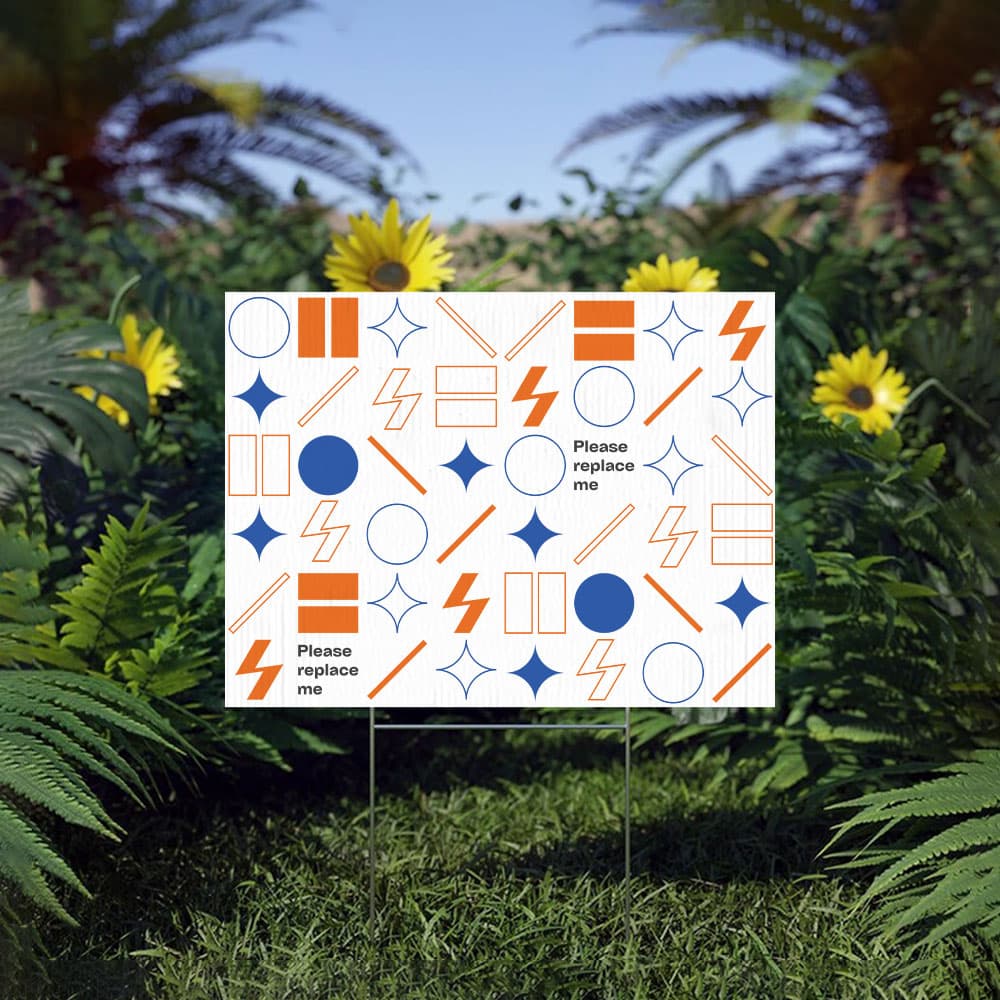 Yard Sign - Landscape (US Label)