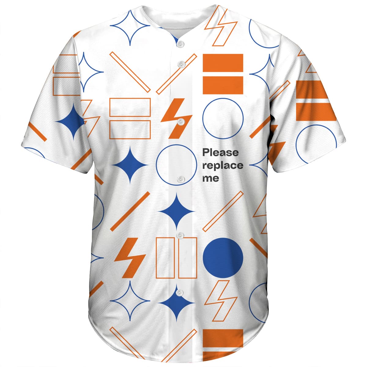 AOP Men's Baseball Jersey - No Borders (US)