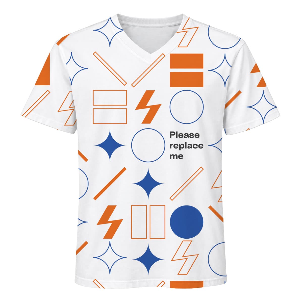 AOP Men's V-Neck Jersey Shirt (US Label)