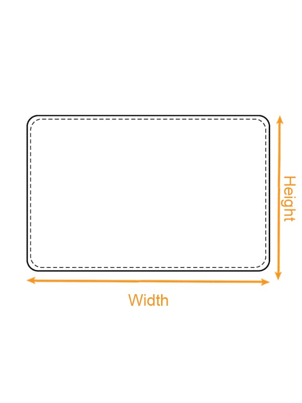 Doormat (US Label) size chart imperial