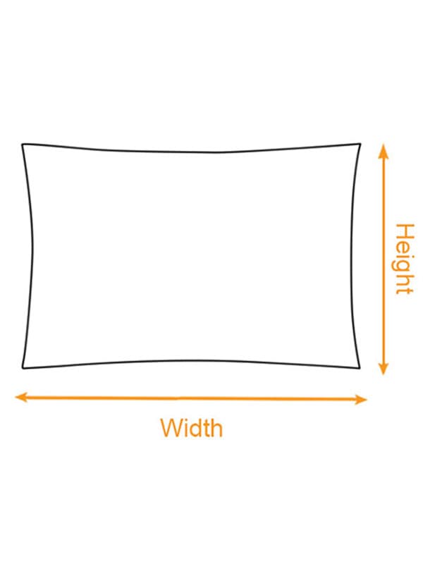 Envelope Linen Pillow Case - Rectangle (US Label) size chart imperial