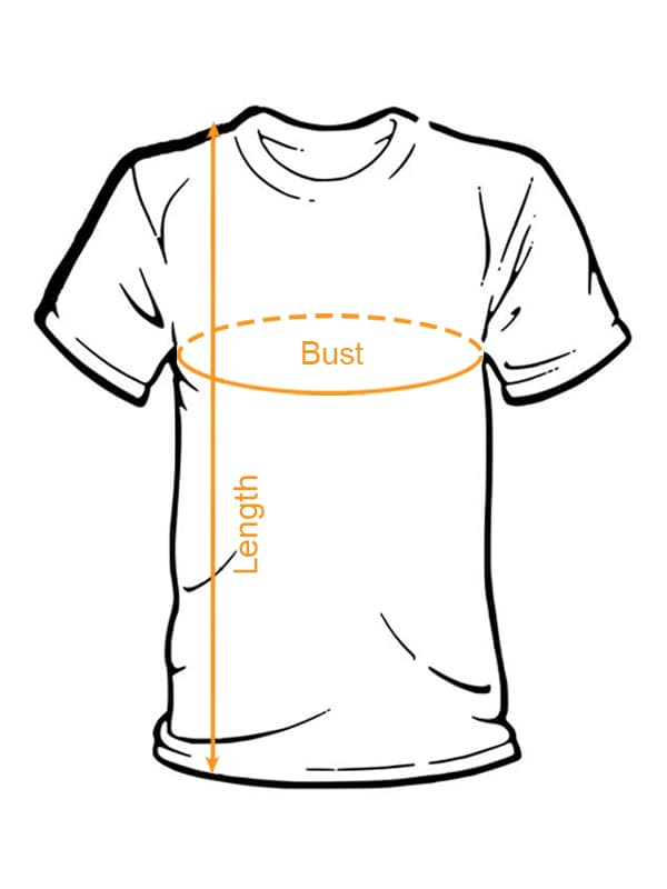 Kid's T-Shirt | Gildan 64000B (US Label) size chart imperial
