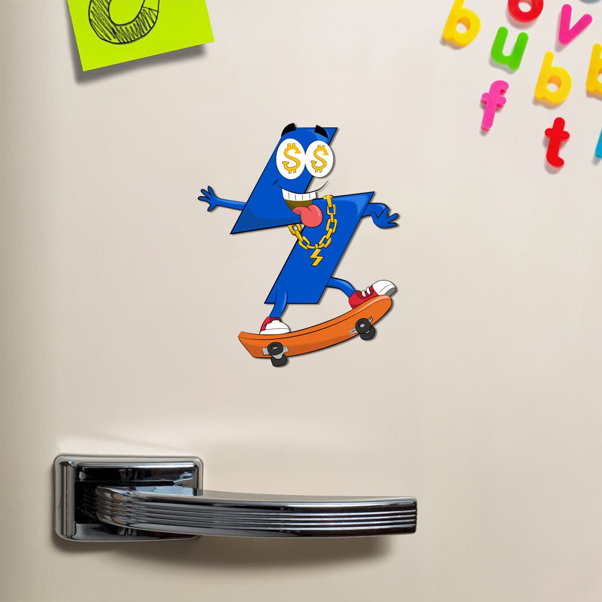 Wooden Fridge Magnet - Custom Shape - 1 Layer (US Label)