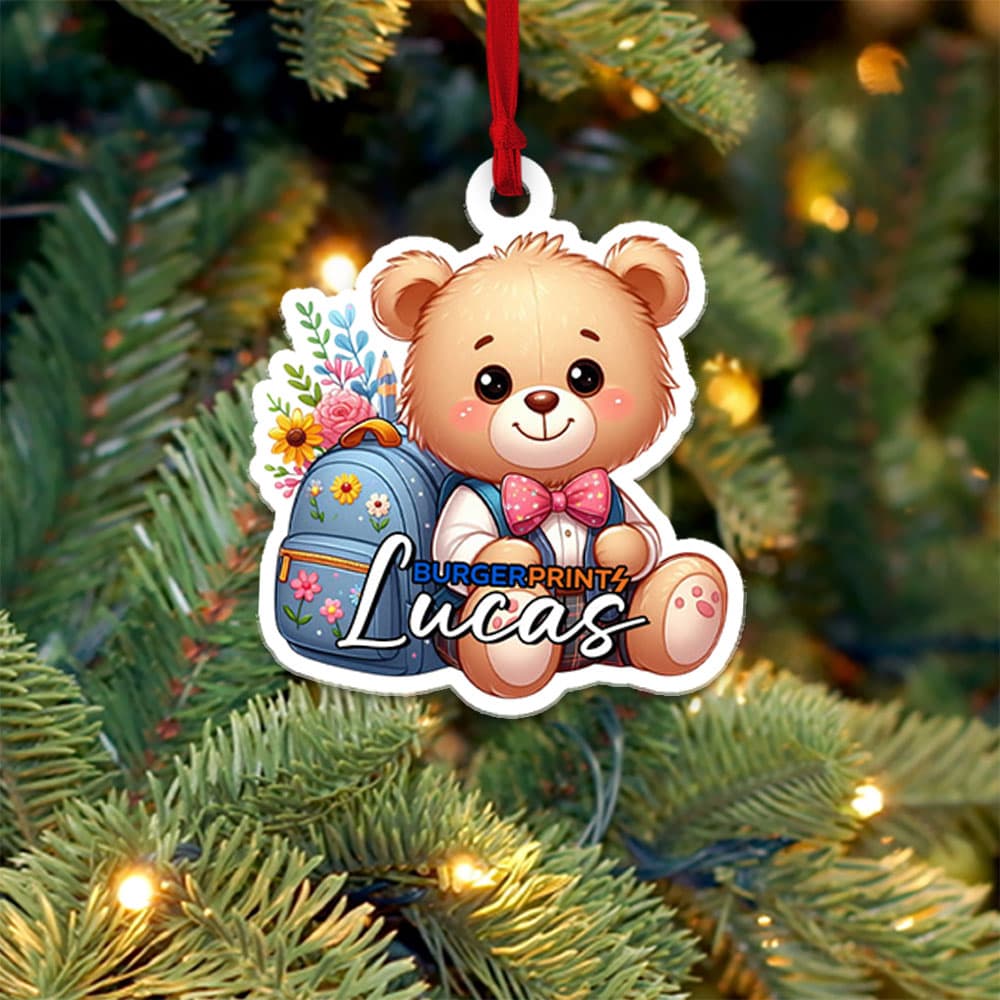 Wooden Ornament - Custom Shape - 1 Side (US Label)