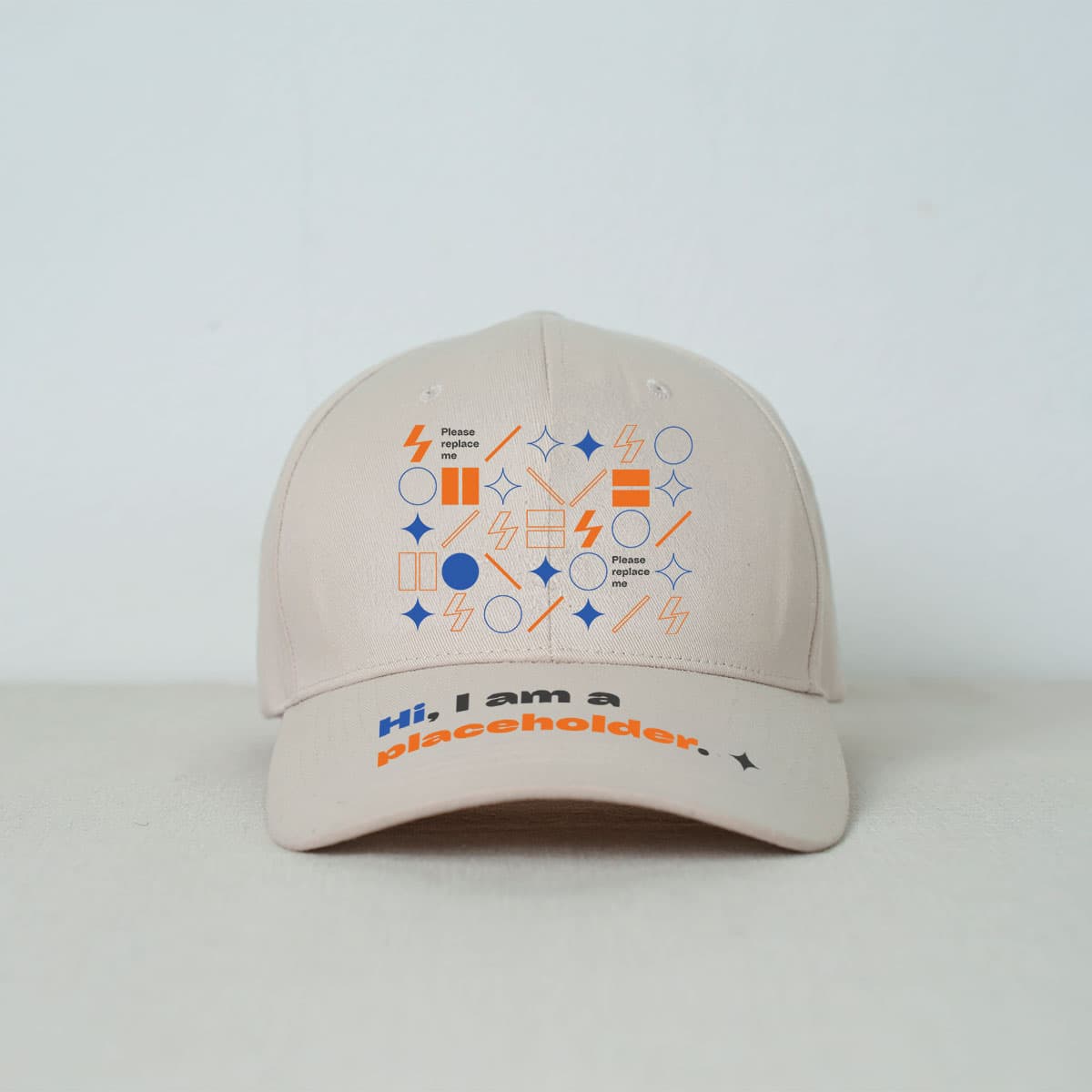 Faux Embroidered Baseball Cap - 4 Patches (VN)