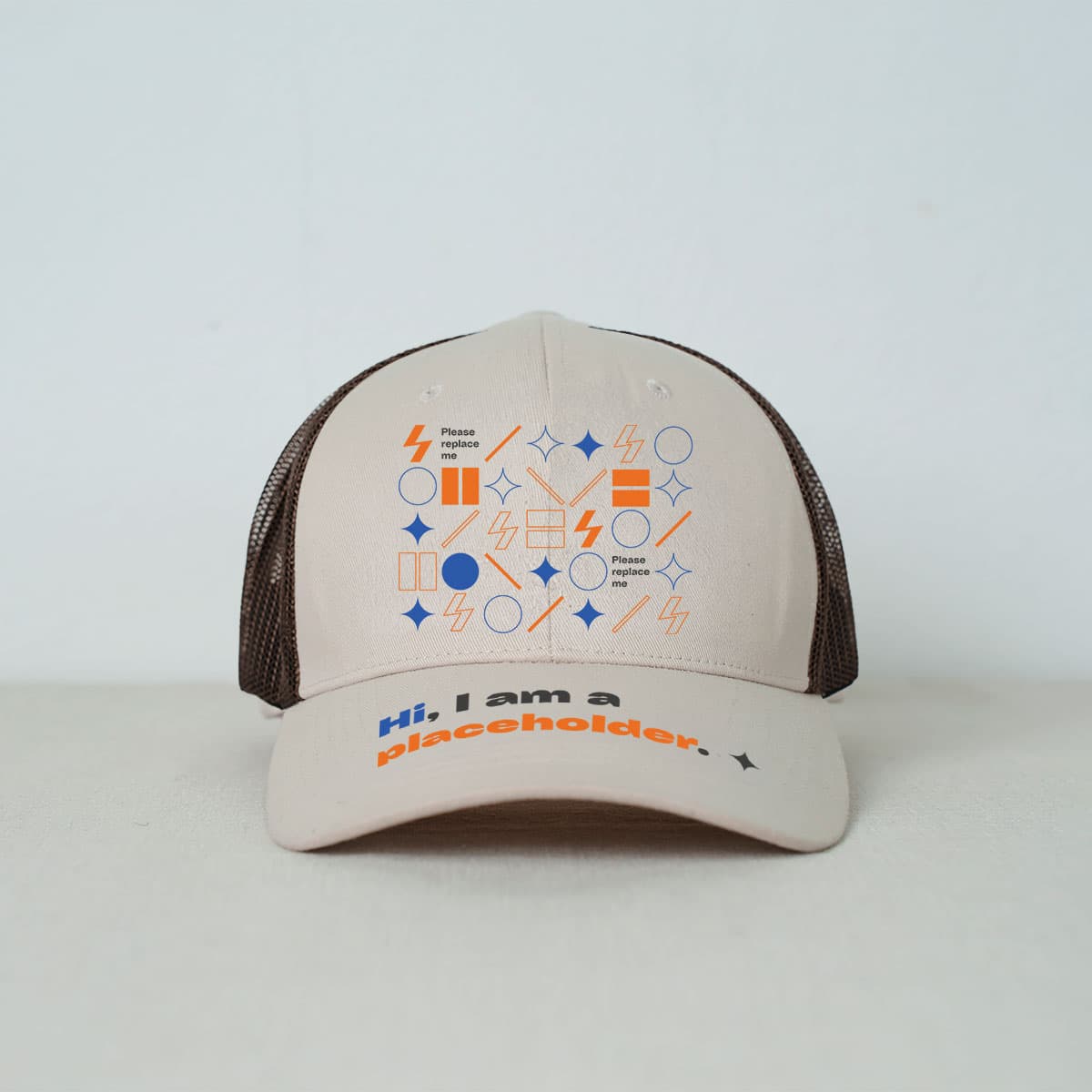 Faux Embroidered Mess-back Cap - 2 Patches (VN)