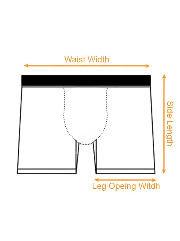 AOP Men's Boxer Briefs (VN) size chart imperial