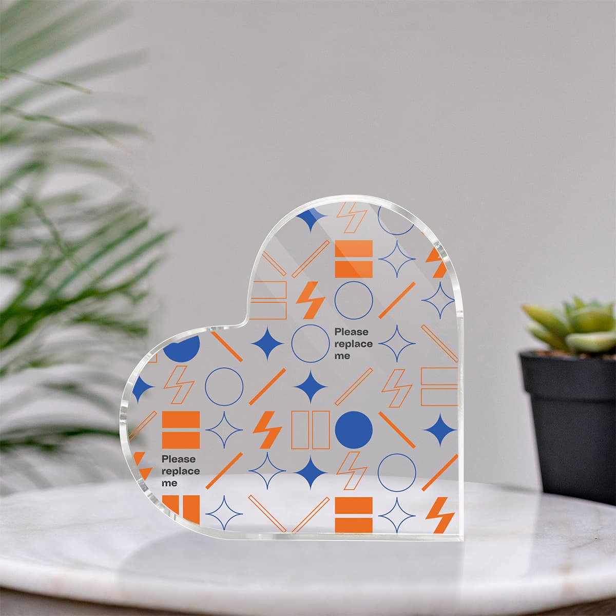 Heart Shaped Acrylic Block (VN)