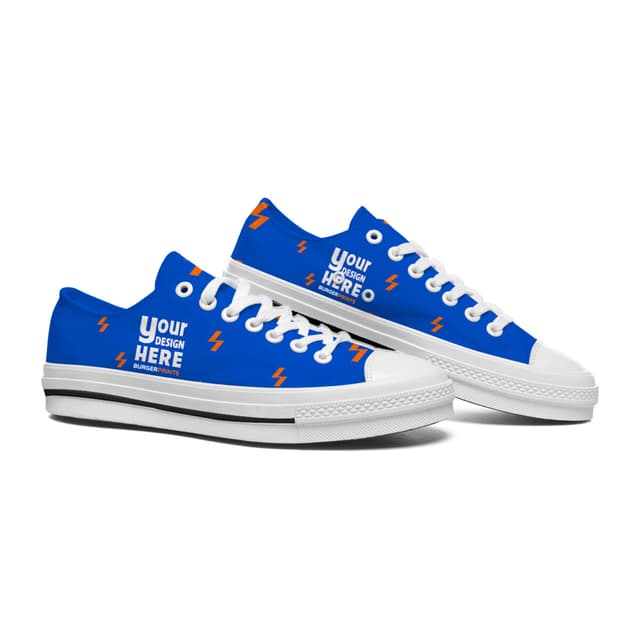 Low Cut Canvas Shoes With Line size chart imperial
