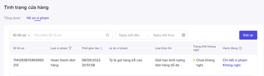 Giới hạn đơn hàng TikTok Shop với cửa hàng vi phạm