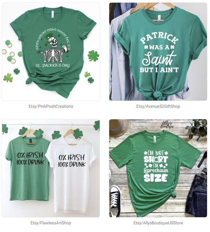 Ý tưởng thiết kế POD ngày Patrick Day