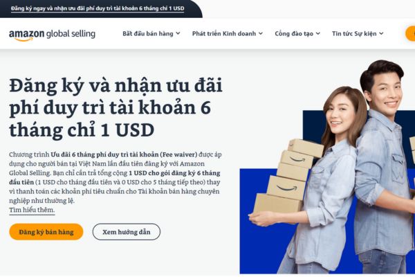 đăng lý amazon FBA