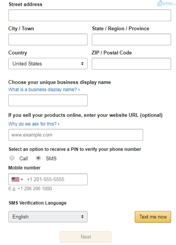 Hướng dẫn đăng ký Amazon Seller