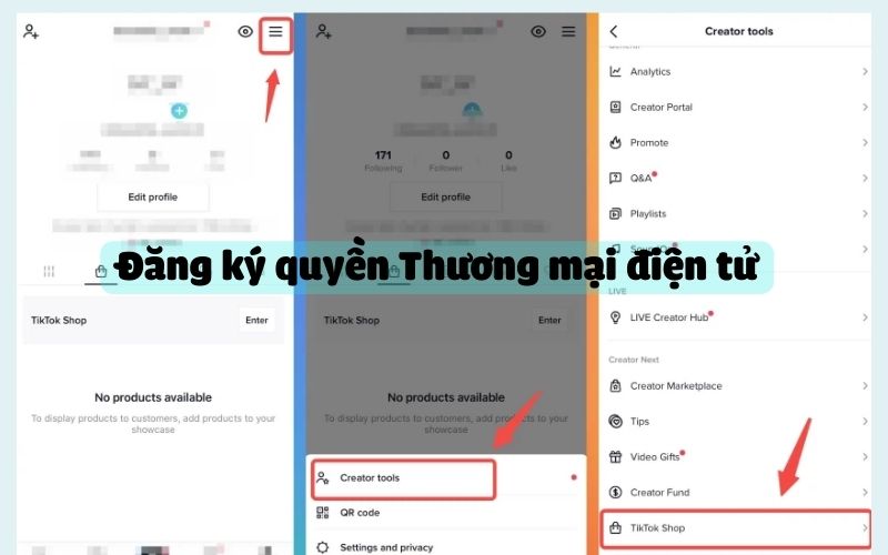 Đăng ký quyền thương mại điện tử trên trang TikTok