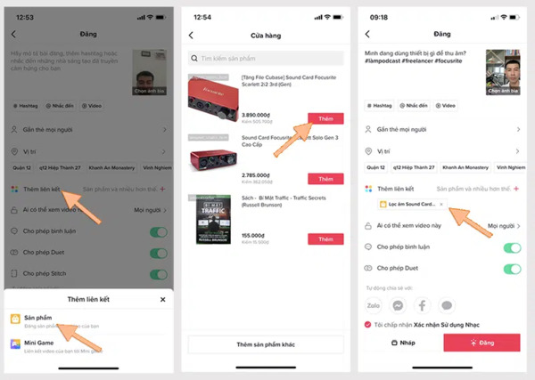 cach-gan-san-pham-vao-video-livestream