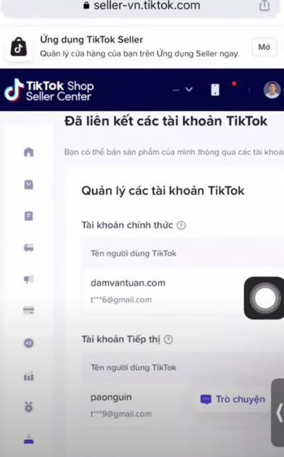 Huỷ liên kết TikTok shop đối với tài khoản chính thức (chủ shop)