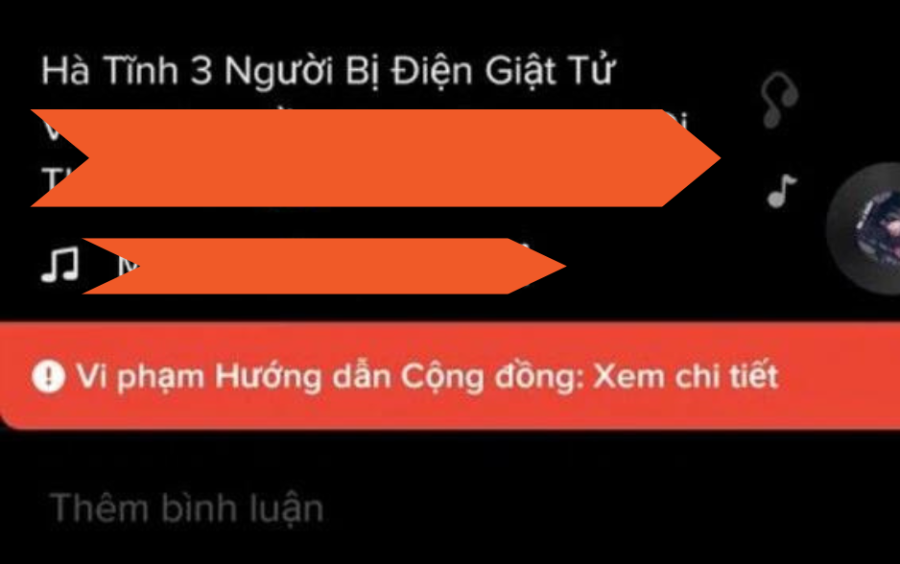 Gửi khiếu nại tại mục “vi phạm hướng dẫn cộng đồng”