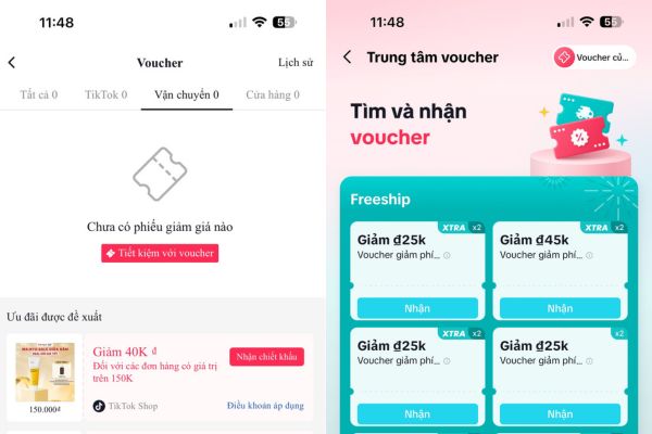 cách săn mã freeship trên tiktok