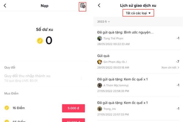 cách xem tổng số tiền đã mua trên TikTok