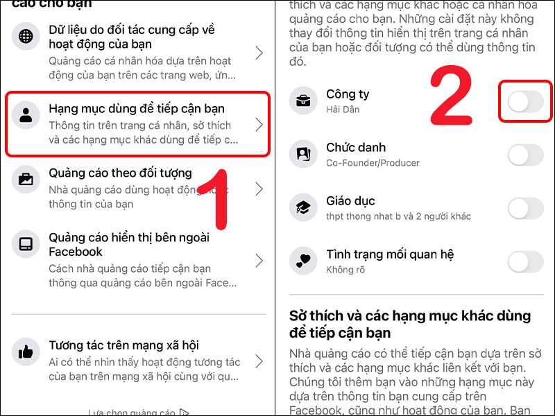 Xóa quảng cáo trên Facebook