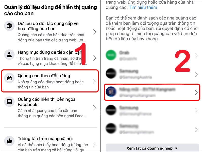 Xóa quảng cáo trên Facebook