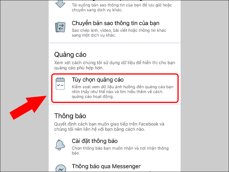 Xóa quảng cáo trên Facebook