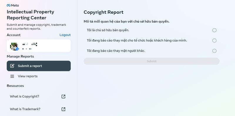 Hướng dẫn báo cáo vi phạm sở hữu trí tuệ trên Facebook