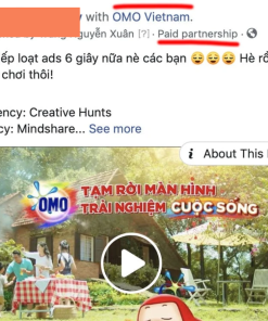 Branded Content trên Facebook sẽ xuất hiện dòng chữ “Mối quan hệ tài trợ” trong bài