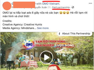 Branded Content trên Facebook sẽ xuất hiện dòng chữ “Mối quan hệ tài trợ” trong bài