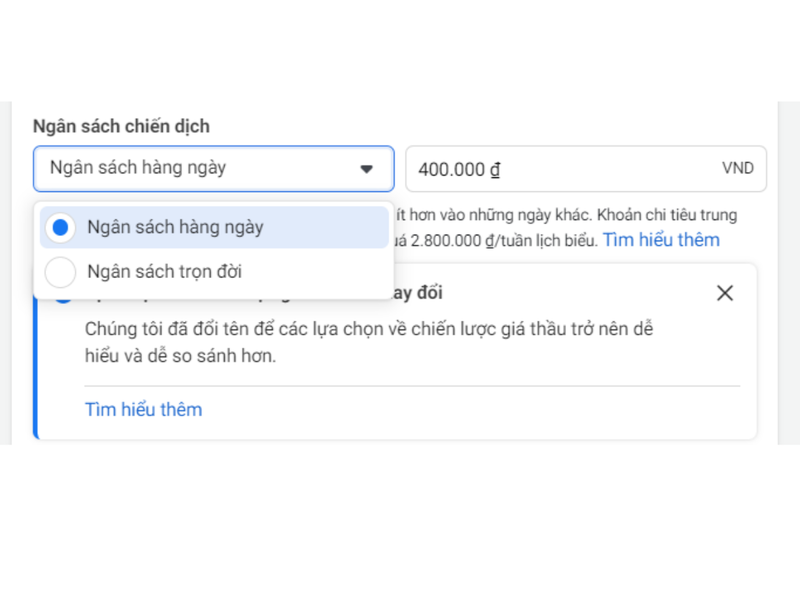 Lựa chọn ngân sách hợp lý cho chiến dịch quảng cáo Facebook