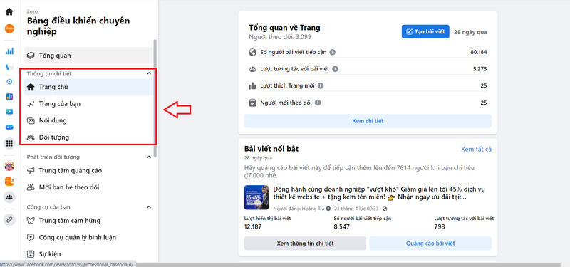 Lượt tiếp cận là gì Facebook