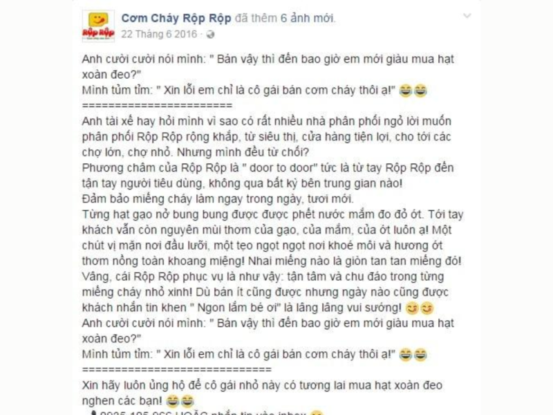 Những bài viết bán hàng hay trên Facebook dạng Storytelling