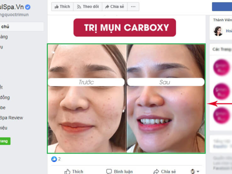 Từ ngữ vi phạm chính sách Facebook liên quan tới so sánh trước sau