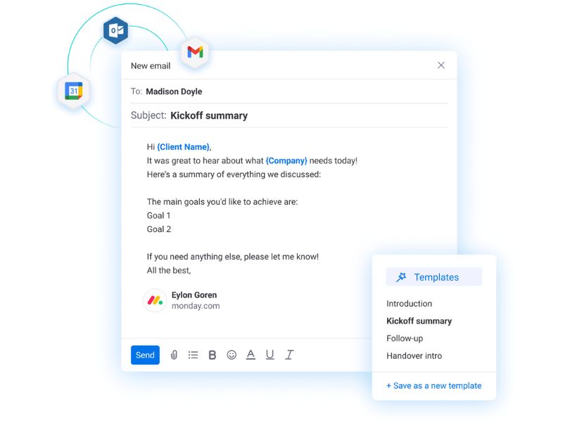 các mẫu email cá nhân hóa