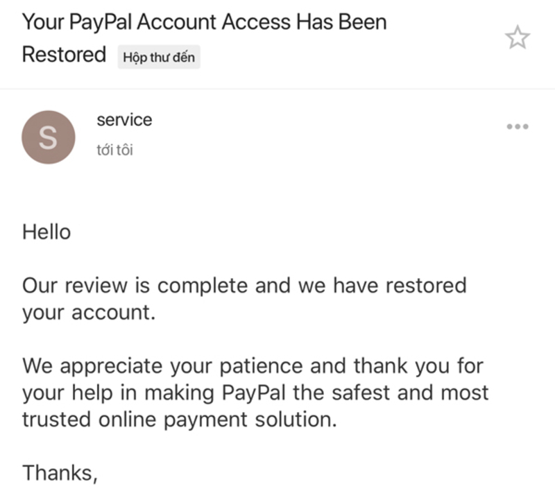 Gỡ giới hạn PayPal bằng cách truy cập vào Resolution Center