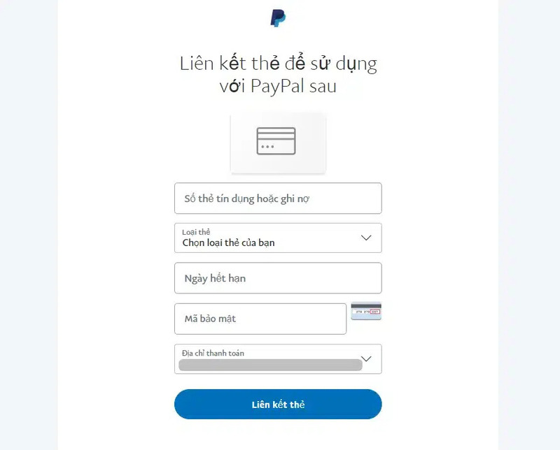 Hướng dẫn liên kết ngân hàng với PayPal thành công