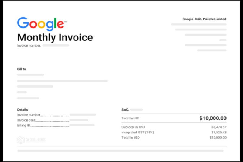 Thuê tài khoản Invoice Google