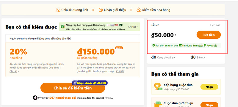 Cách đăng ký tham gia Temu Affiliate tại Việt Nam